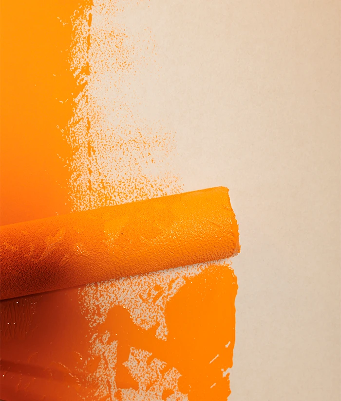 Roller and Wood Texture Wall Design